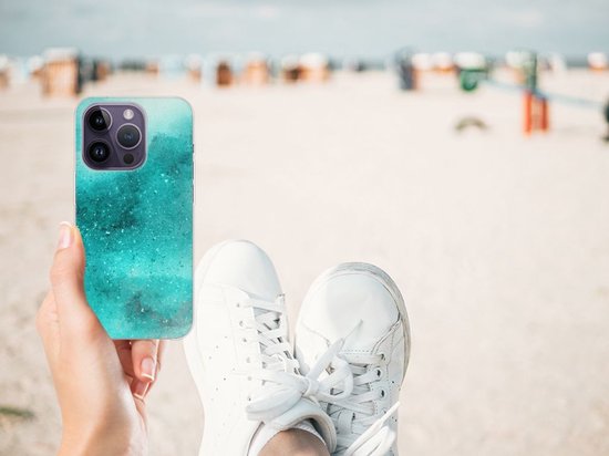 TPU étui pour Apple iPhone 14 Pro Coque Téléphone Peinture Bleu