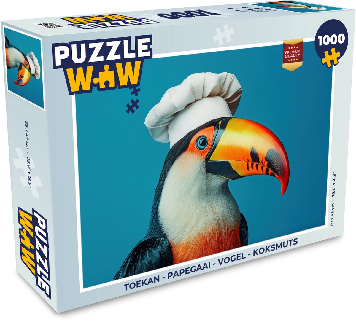 Puzzel Toekan - Papegaai - Vogel - Koksmuts - Legpuzzel - Puzzel 1000 stukjes volwassenen