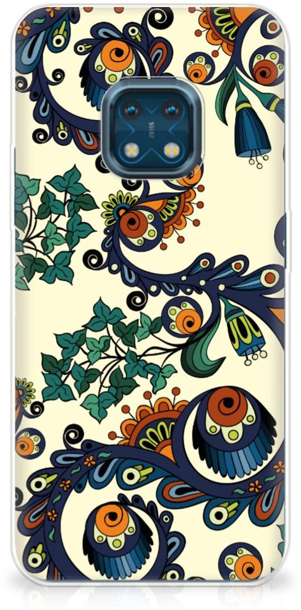 Siliconen Hoesje Nokia XR20 Barok Flower