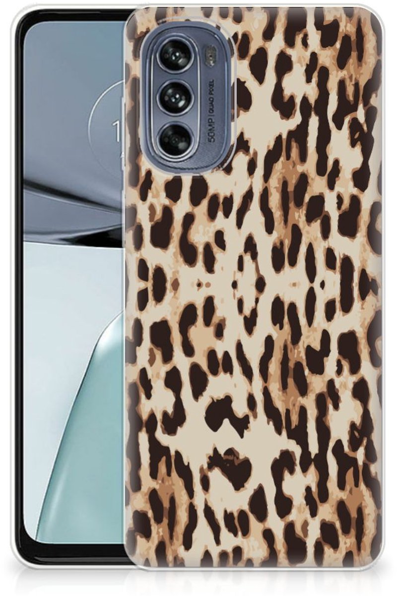 Motorola Moto G62 5G TPU Hoesje Leopard