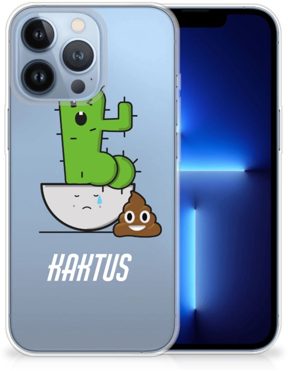 Apple iPhone 13 Pro Telefoonhoesje met Naam Cactus Poo