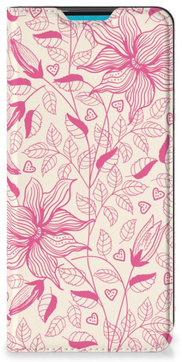 Samsung Galaxy A73 Smart Cover Pink Flowers