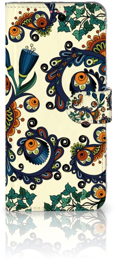 Coque avec pour OPPO A54 5G | A74 5G | A93 5G Portefeuille Baroque Fleur