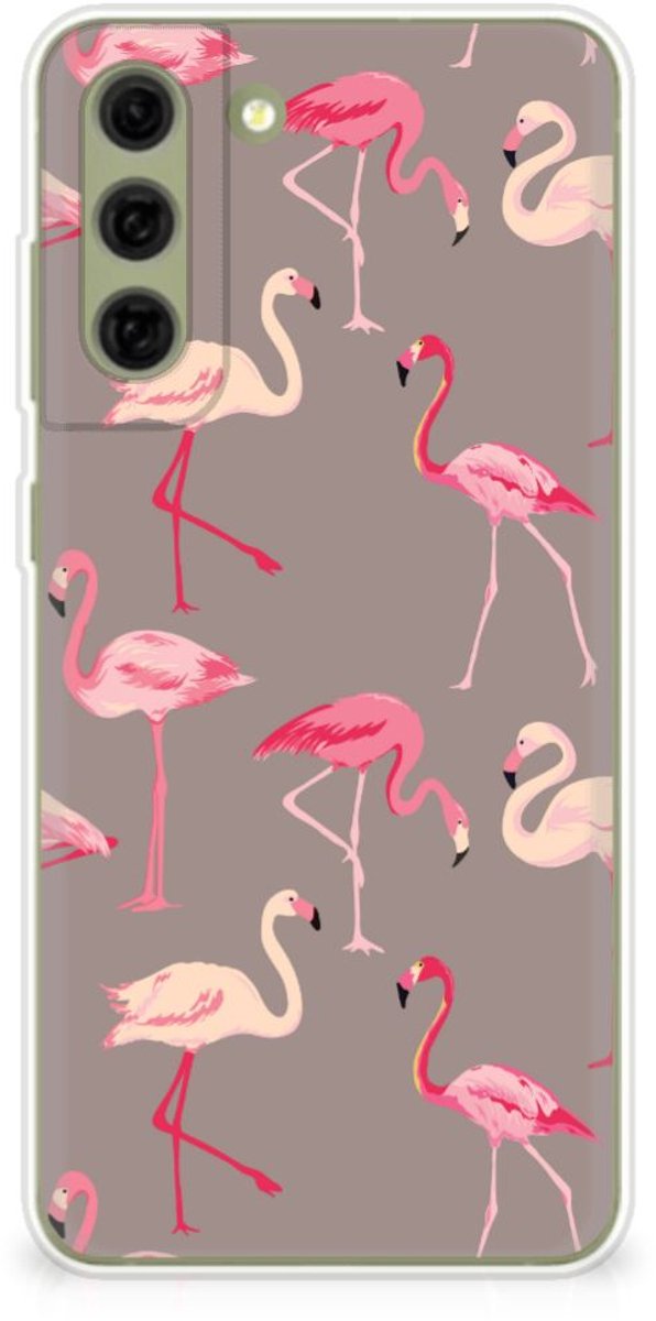 Samsung Galaxy S21FE TPU Hoesje Flamingo