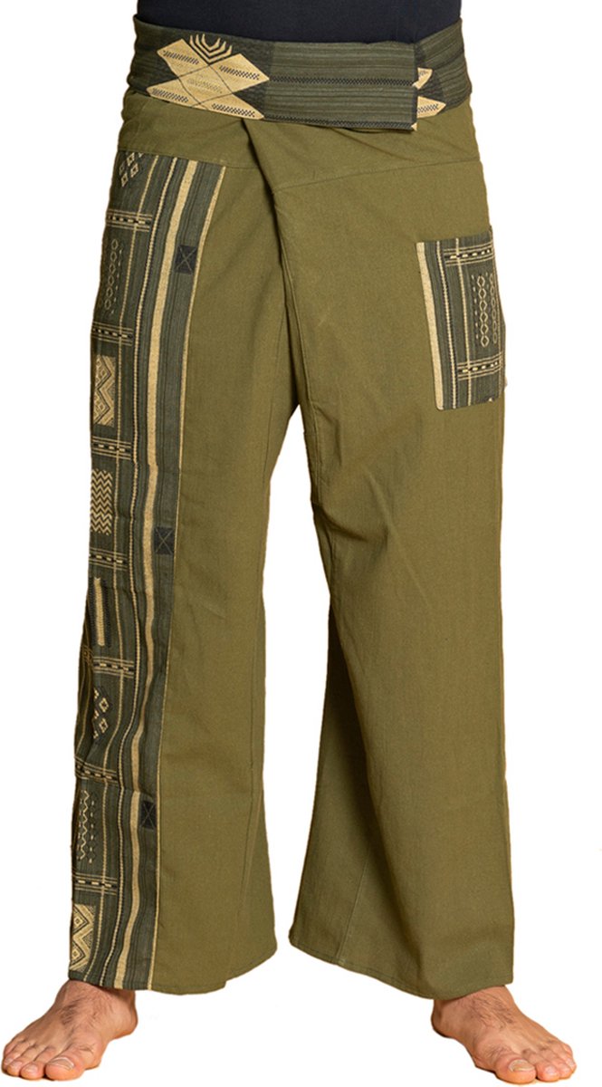 PANASIAM Thaise vissersbroek, weefpatroon, thai fisherman pants, Omslagbroek