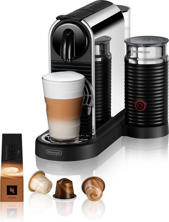 De'Longhi Nespresso CitiZ Platinum & Milk EN330M - Koffiecupmachine - Met melkopschuimer - Stainless Steel