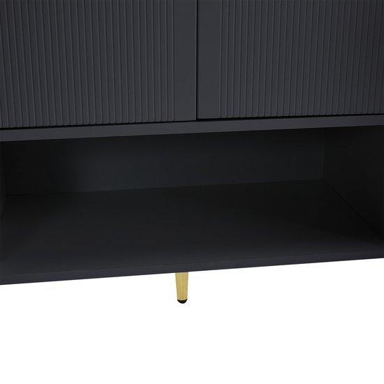 Armoire à chaussures Gotagee avec 2 tiroirs et 4 portes pieds en métal, armoire sur pied