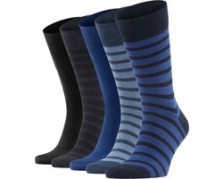 FALKE Happy Box 5-Pack katoen multipack sokken heren veelkleurig - Maat 43-46