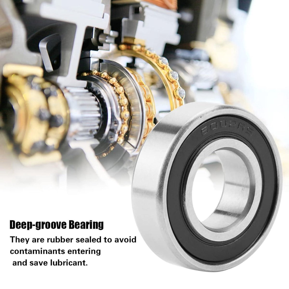 10 Stuks 6002 2RS Mini Ball Lager - Rubber Afgedicht - Groeflagers - 15mm X 32mm X 9mm .