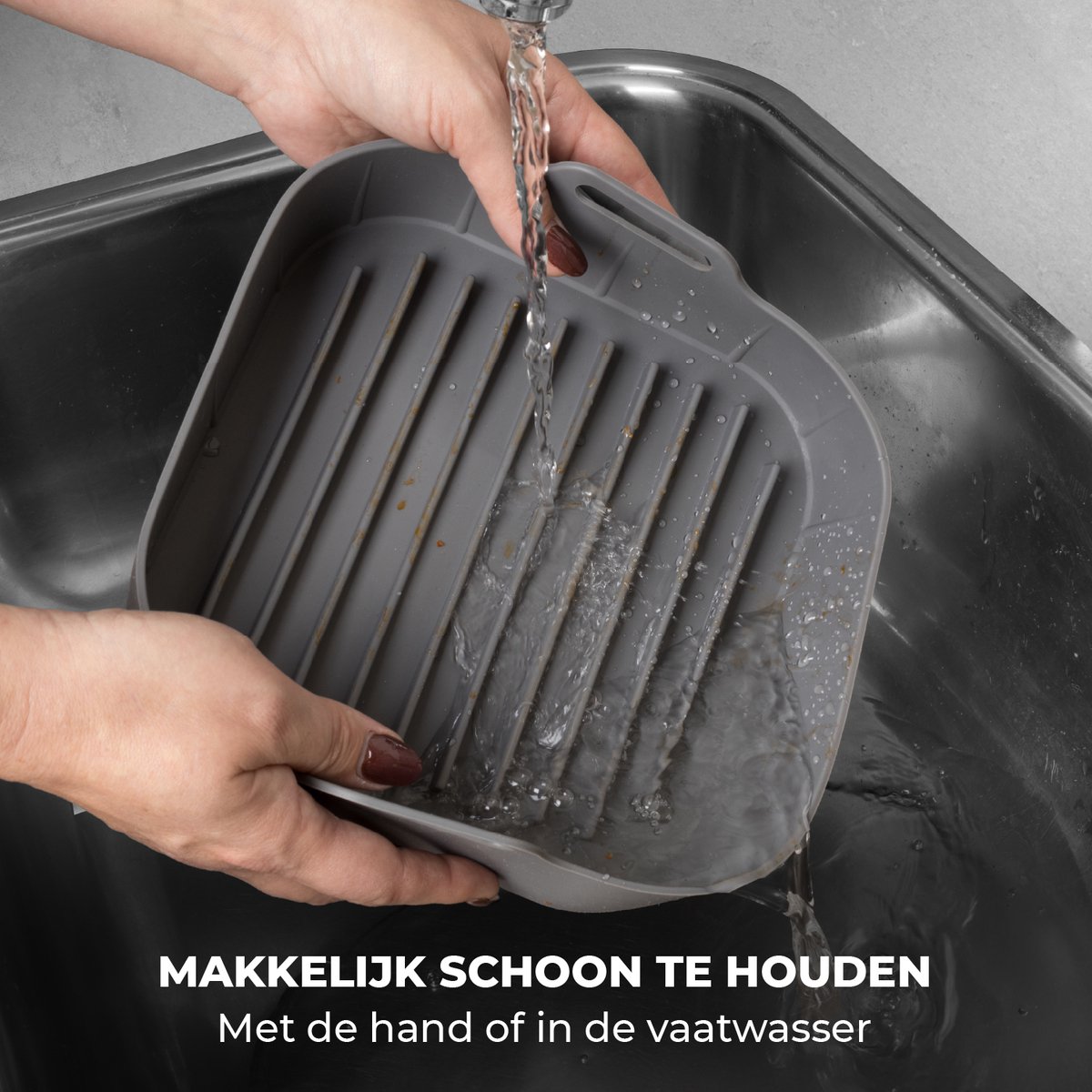 Fentic Airfryer Accessoires – Geschikt voor Airfryer XL en XXL – Met Airfryer Siliconen Bakje – ⌀ 20cm — afbeelding 2