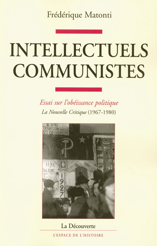 L'espace de l'histoire - intellectuels communistes - cover