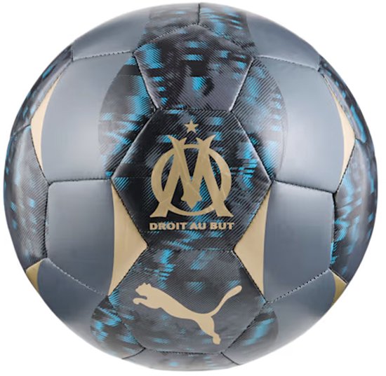 Ballon Olympique de Marseille Puma Prematch Gatactic gris - Taille 5