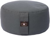 Meditatiekussen eco antraciet rond - Lotus | Yoga kussen