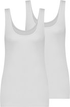 MWTS Hemd Dames - 2-pack - Slim Fit - Singlet - Maat XXL - Wit
