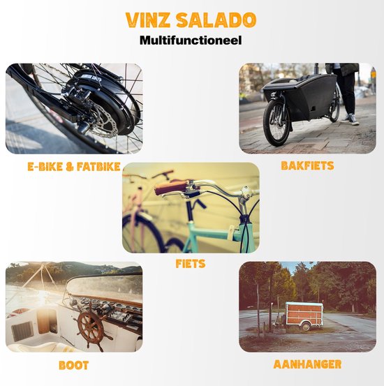 Vinz à Chaîne / Antivol de Vélo Vinz Salado avec Tête Fixe ART2 - 90cm