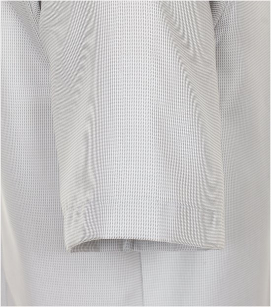 Chemise VENTI Modern Fit - Manches courtes - Armure dobby - Gris - Sans repassage - Col : 38