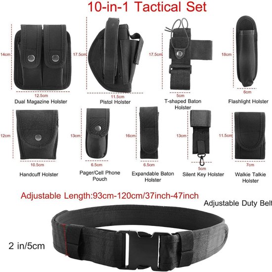NEUSID 48-delige Molle-accessoire Set – Tactische Clips, Karabijnhaken, Riemlussen En D-ringen, Voor Rugzak, Survival, Outdoor En Militaire Gear