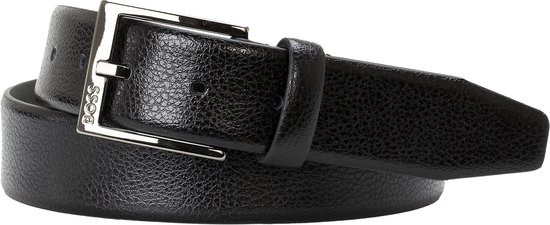 BOSS Cuir Ceinture Elloy Sz35 Leather Belt W80 Black Noir