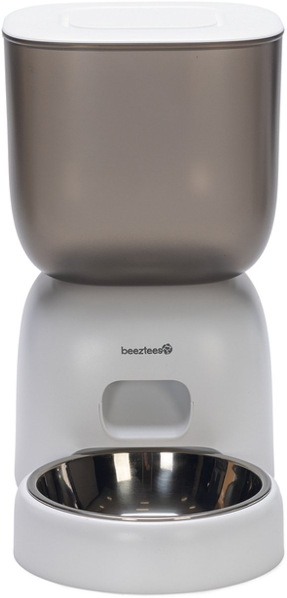 Beeztees Chris automatische Voerbak Kat - Smart - met app - voerautomaat kat - Wit - 3 liter thumbnail 2