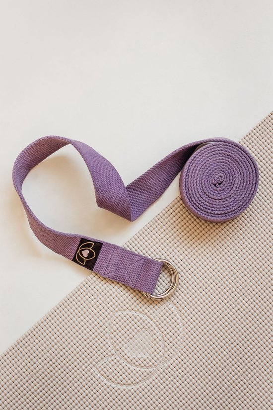 Yoga riem / strap extra lang lavendel - Lotus van Lotus — afbeelding 4