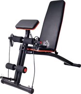 Bol.com Halterbank - Fitness bank - Hoogte verstelbaar - Bank verstelbaar - Leg extension - Benchpress - Crunch - Multifunctione... aanbieding