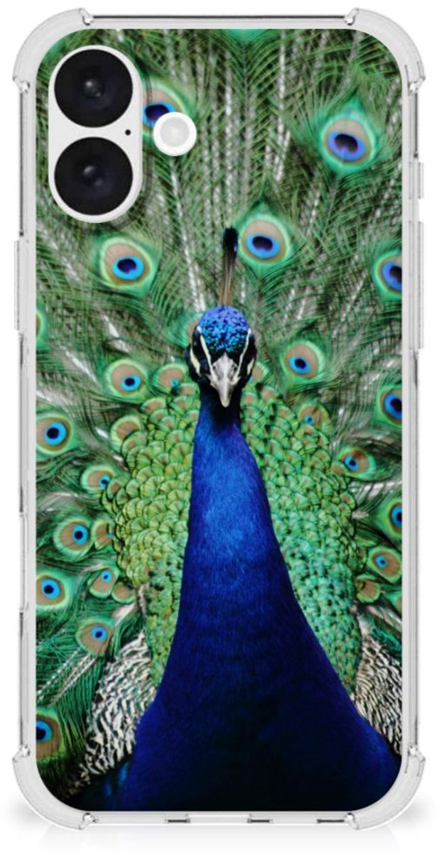 Back Cover voor iPhone 16 Plus Case Anti-shock Pauw