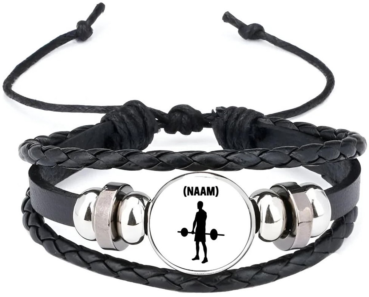 Akyol - fitness met eigen naam armband zwart - Fitness - sporter - sportschool