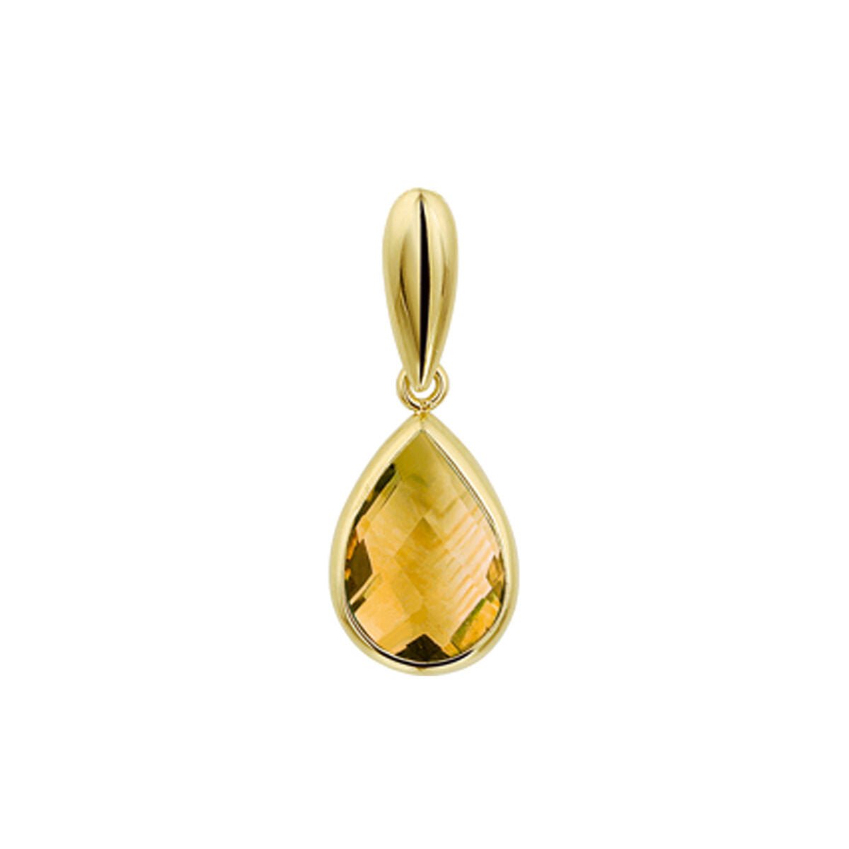 14K geelgoud hanger citrien 4027099