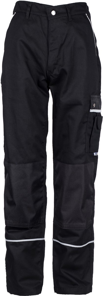 TMG STYLE WORK Werkbroek HEREN Veiligheidsbroek Zwart – Normale Beenlengte (78 cm) – Met Kniezak - Gevoerd - Ademend