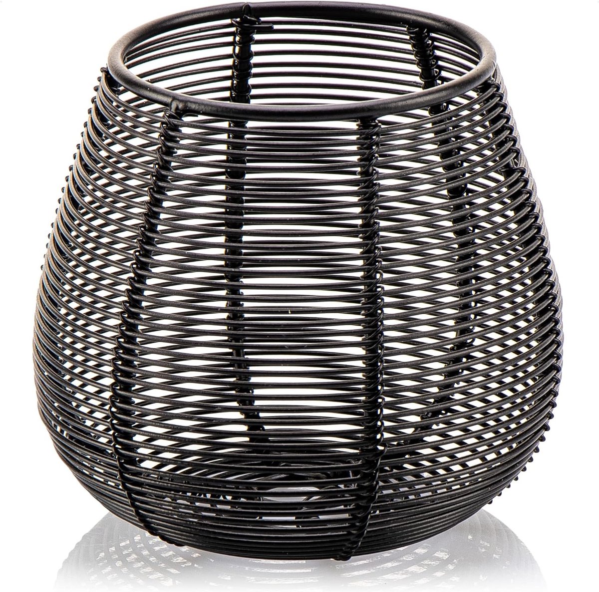 JGS ® Metalen theelichthouder - decoratieve kaarsenhouder - draadlantaarn - kaarsenhouder als kamerdecoratie - woonaccessoire - mandkaarslicht