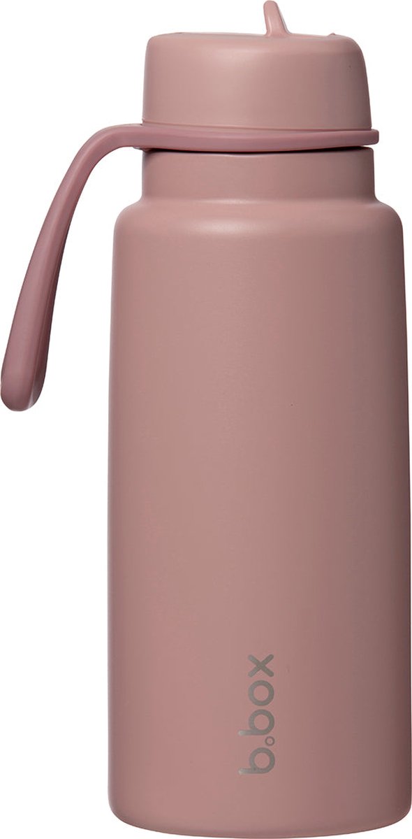 b.box Thermos-Drinkfles en Waterfles met Fliptop 1 Liter | Drielaags Isolerend Roestvrij Staal | Houdt Drankjes tot 46 uur Koud | 1 l
