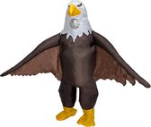 KIMU® Opblaas Kostuum Adelaar - Opblaasbaar Pak - Vogelpak Mascotte Opblaaspak - Opblaasbare Vogel Roofvogel Eagle Volwassenen Dames Heren Halloween