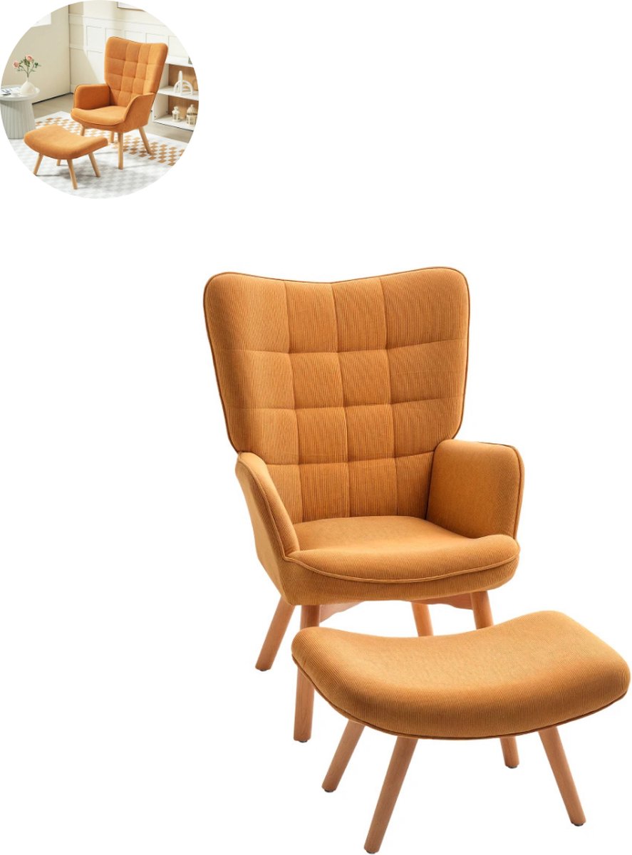 Fauteuil - Relaxzetel - Relaxstoel - Relaxfauteuil - Stoel - Voor één Persoon - Bruin
