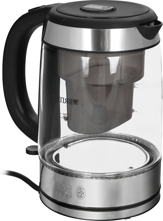 Russell Hobbs 20760-57 Glas Clarity, Wasserkocher, integrierter BRITA Wasserfilter, 1,0l 0,5l Filtereinsatz, 2200W, Beleuchtung, inkl. Filterkartusche, Füllmengenmarkierung, Teekocher 20760-57: Tests, Infos & Preisvergleich