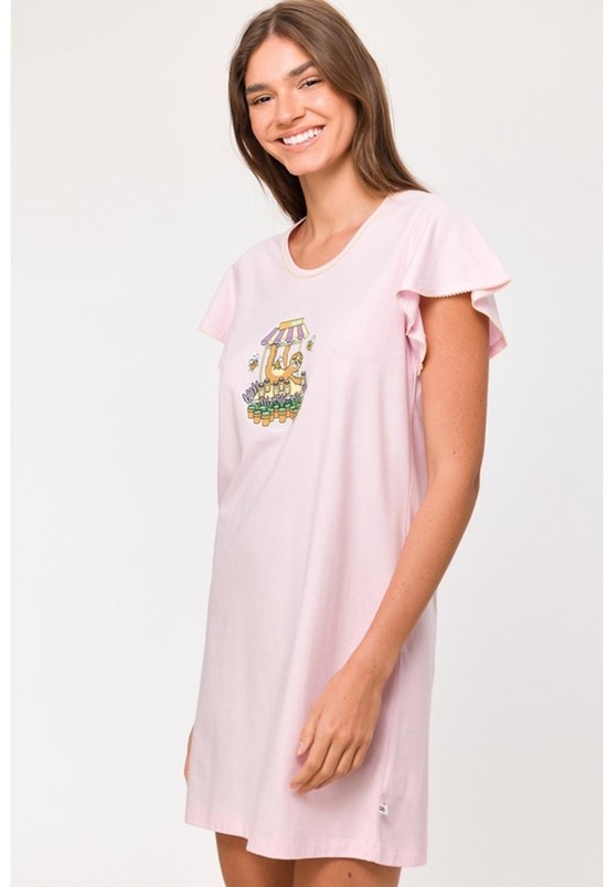 Robe de nuit Woody Rose clair - Taille S