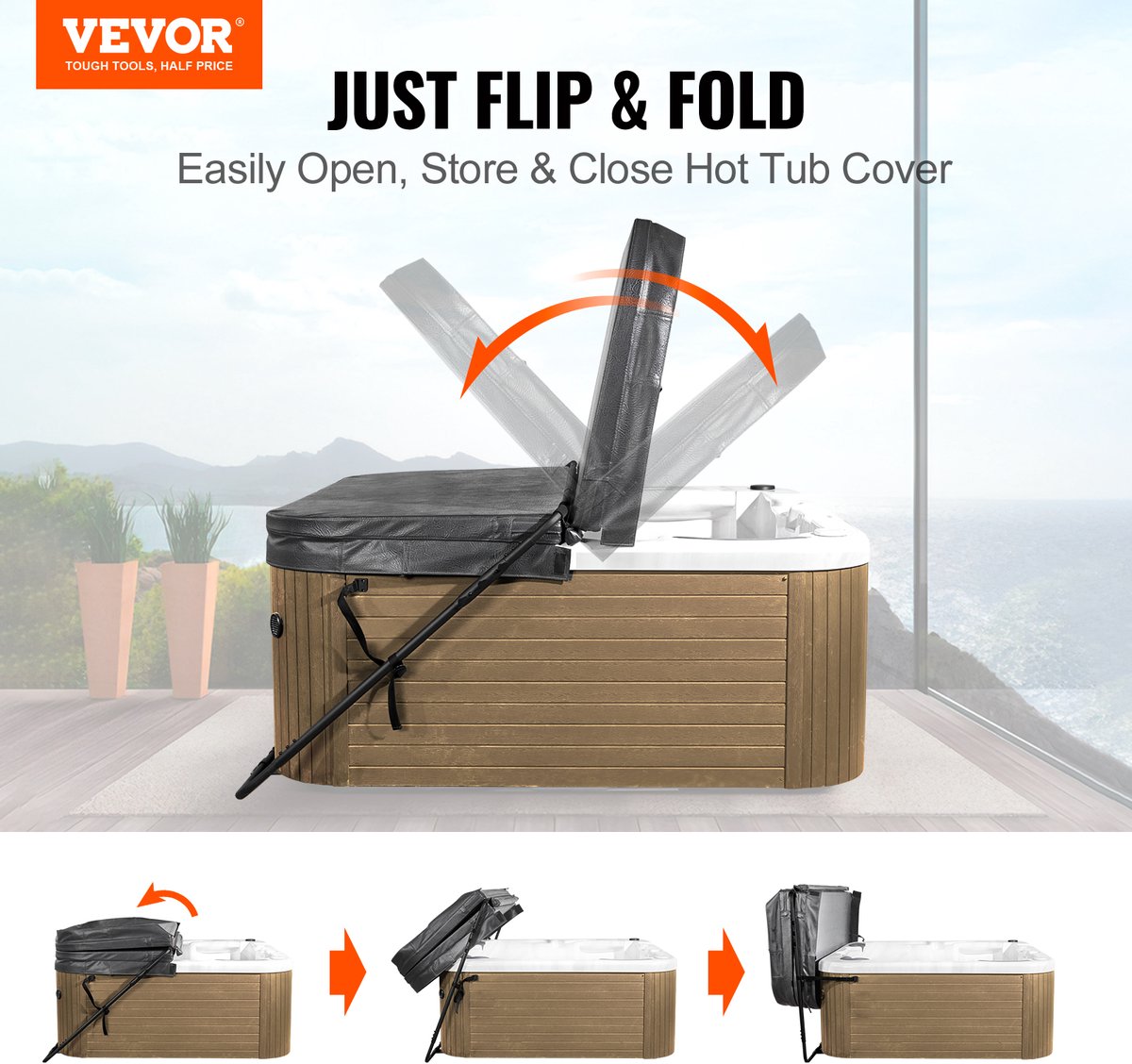 VEVOR Whirlpool Cover Lift, Spa Cover Lift Coverlifter, - afbeelding 3