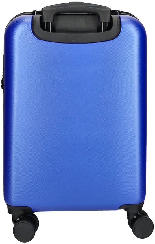 Coffret de valises Enrico Benetti - Coffret de valises 3 pièces - Serrure TSA - 4 roulettes doubles pivotantes - ABS - Edmonton - Blauw