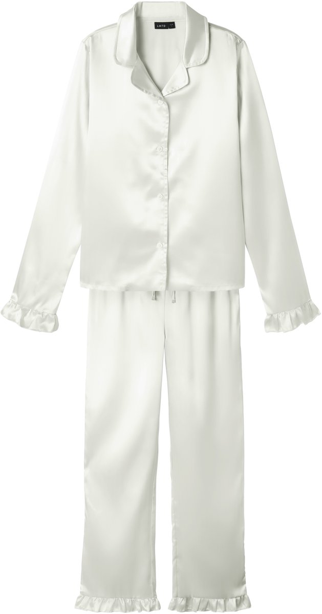 NAME IT Pyjama set Satijn white alyssum