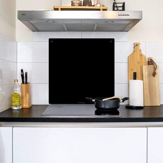 KitchenYeah® Protection plaque induction 60x55 cm - Noir - Protege plaque de cuisson - Couvre plaque induction - Protecteur d'induction - Cuisine