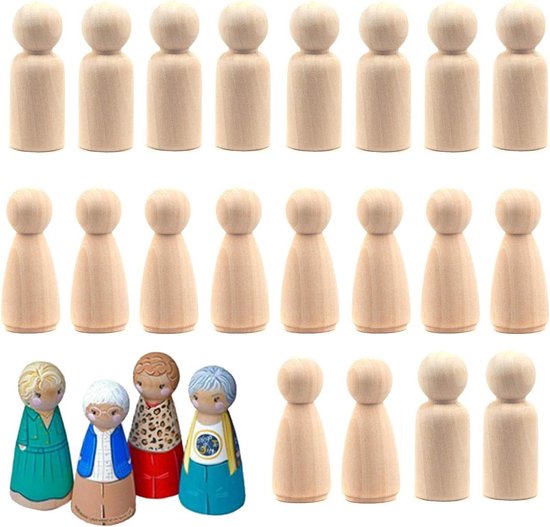 Houten Poppenhuispopjes kopen? ✔️ Tot 50% korting