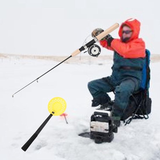 Winter IJshengel Ultralicht - 295 Telescopische Hengel en Draaiende Molen met EVA-handvat — afbeelding 5