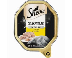 Sheba kom delicatesse in gelei gesneden 22x85g - met kip