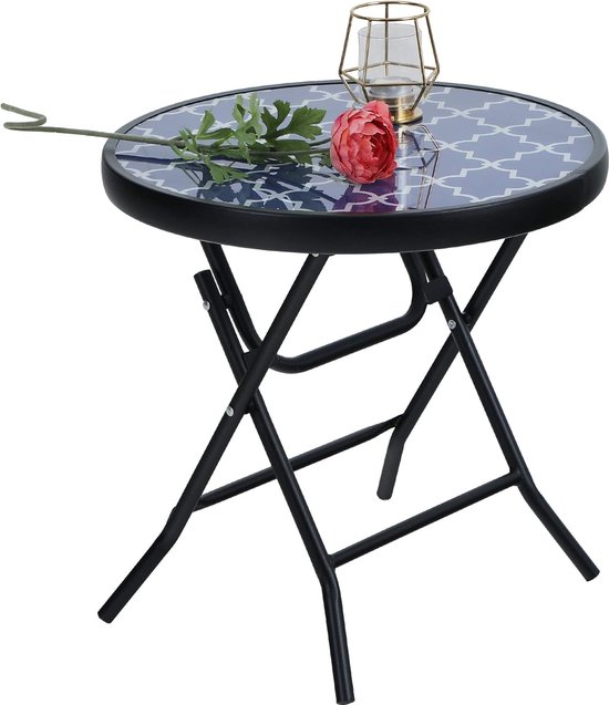 Ronde bijzettafel Trisse van metaal