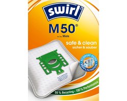 SWIRL - Stofzuigerzak M50 - 10 stofzakken + 2 filters + 2 deo - geschikt voor kleinere Miele stofzuigers - 6783227