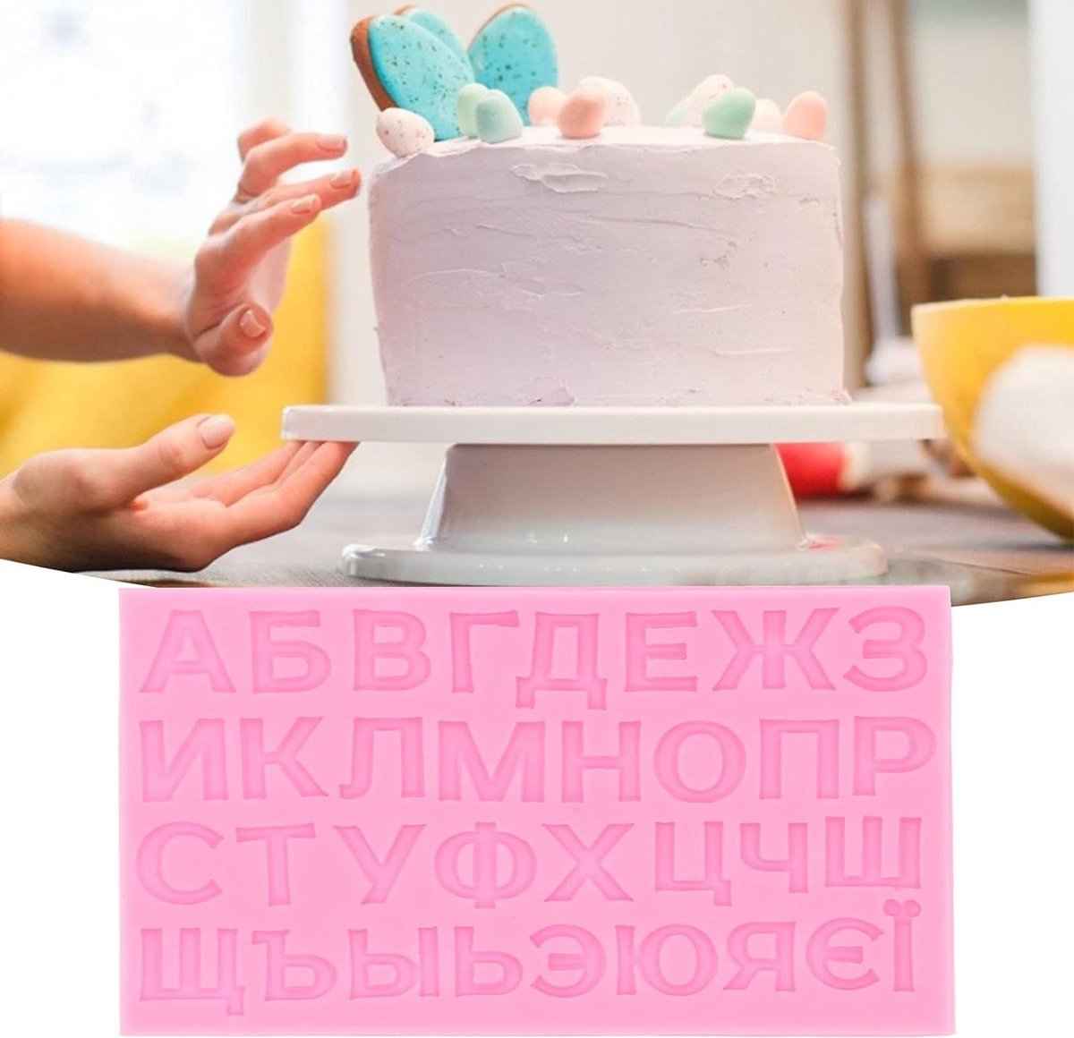 Siliconen briefcakevorm - roze - voedselkwaliteit - antiaanbaklaag - vaatwasmachinebestendig - bakken - dessertbereiding - knutselen .