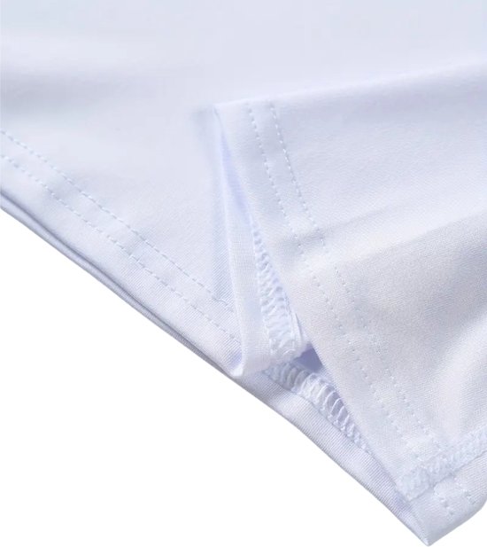 T-shirt de sport Nivard pour homme - Sport - Fitness - T-shirt de compression - T-shirt correcteur - Vêtements de sport - Homme - Wit - XL