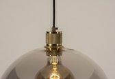 Lumidora Hanglamp 74547 - MARIEKE - E27 - Grijs - Goud - Bruin - Messing (kleur) - Glas - ⌀ 35 cm