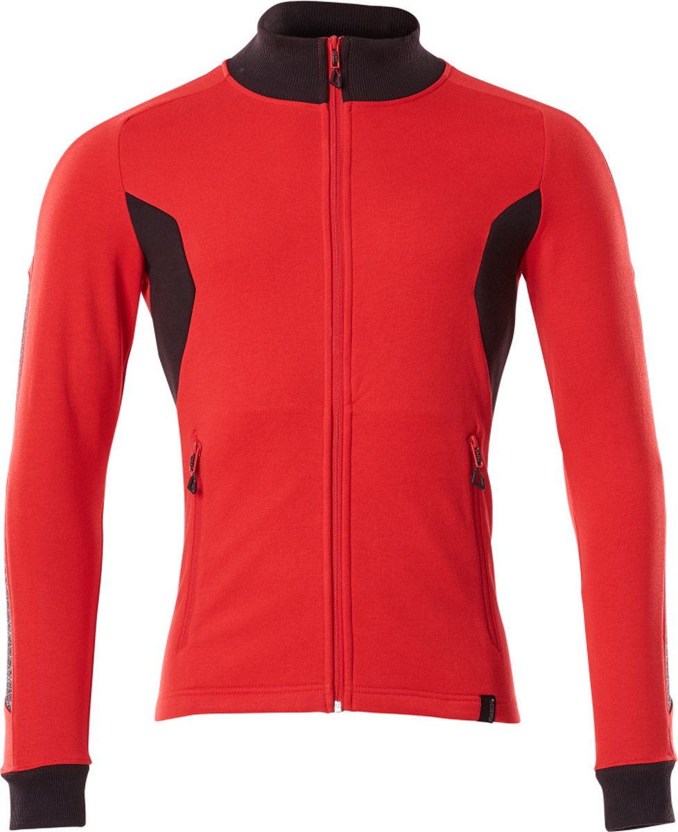 Mascot Accelerate Sweatshirt met rits 18484-962 - signaalrood/zwart - 3XL
