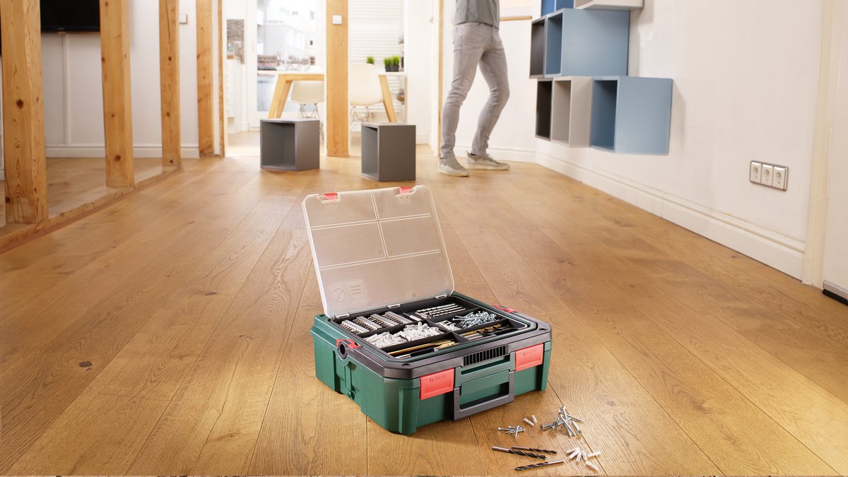 Bosch EasyDrill 18V-40 - Accu Schroefboormachine - Inclusief 1x 18V (1.5 Ah) Accu - Lader - 241 delige accessoire set — cadeau in Tuin & Klussen - foto 5