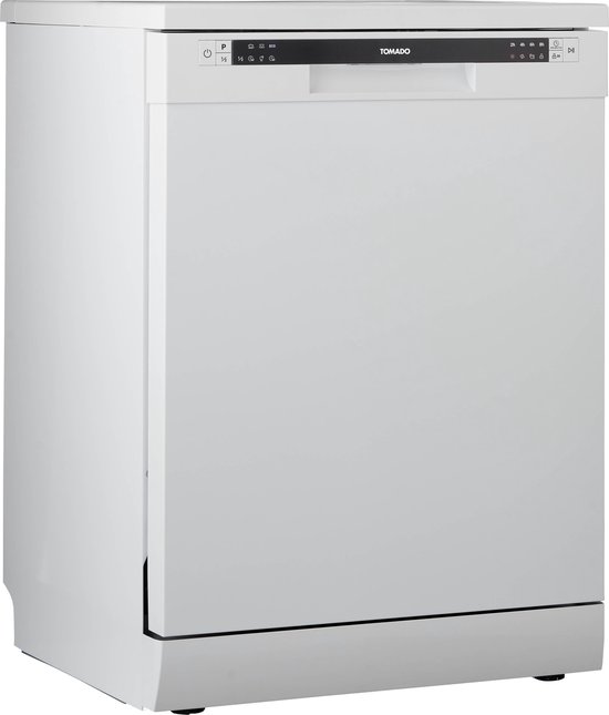 Tomado TDW6001W - Vrijstaande vaatwasser - 14 couverts - Energielabel C - 47 dB - Besteklade - Wit